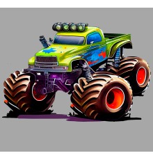 Термонаклейка на одяг Авто  Монстр Трак
