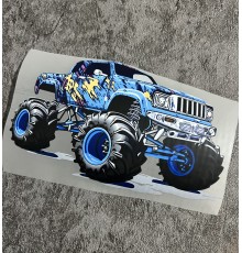 Термонаклейка на одяг Авто Монстр Пікап