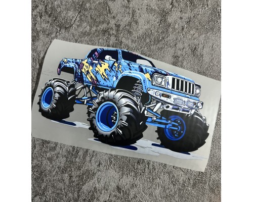 Термонаклейка на одяг Авто Монстр Пікап