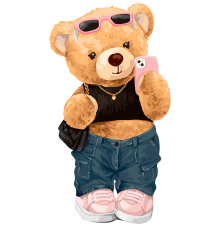 Термоналіпка на одяг Ведмедиця 