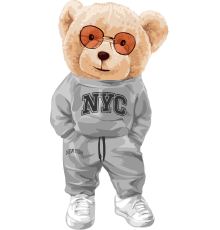 Термоналіпка на одяг Ведмедиця