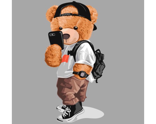Термонаклейка на одяг Ведмедик
