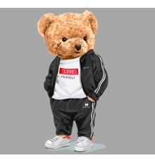 Термонаклейка на одяг Ведмедик ціна за 1 шт