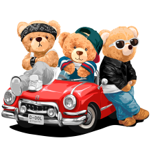 Термонаклейка Три Ведмедя 