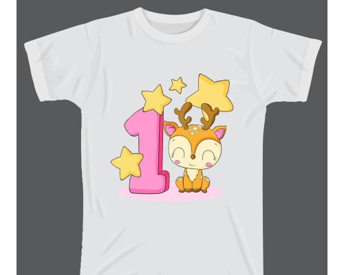 Термоналіпка на одяг День народження Один рік