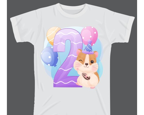 Термоналіпка на одяг Два роки Хомʼяк