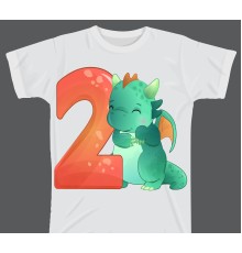 Термоналіпка на одяг День Народження Дракоша