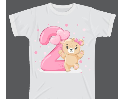 Термоналіпка на одяг День Народження 2 роки