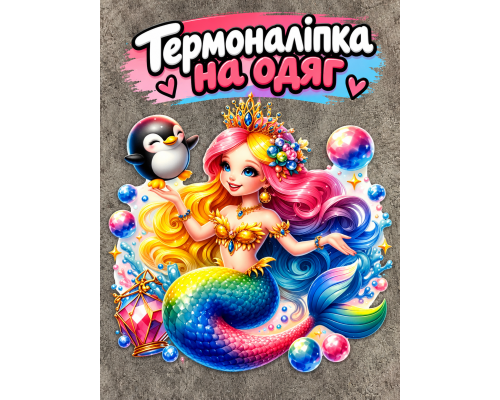 Термонаклейка на одяг Русалка