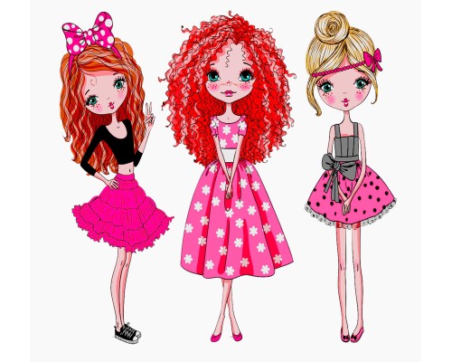 Термоналіпка на одяг Дівчача