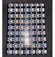 Термонаклейка на одяг  Лапка 3см Світловідбивна 