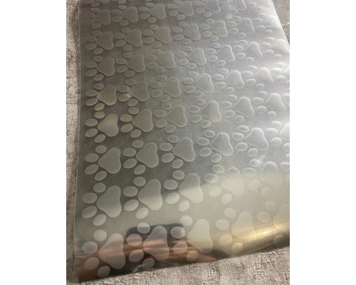 Термонаклейка на одяг  Лапка 3см Світловідбивна