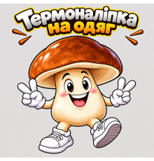 Термоналіпка на одяг  Грибочок у кедах