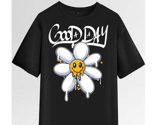 Термоналіпка на одяг Ромашка напис Good day