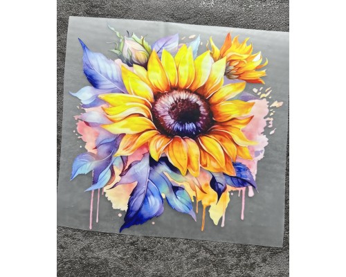 Термонаклейка на одяг Соняшник