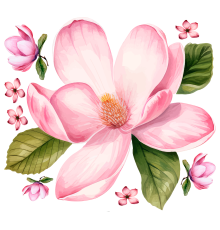 Термоналіпка Квіти Магнолія 