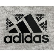 Термонаклейка на одяг Adidas чорна 