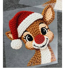 Термоналіпка/наліпка на одяг Оленятко новорічна 