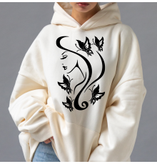 Термонаклейка на одяг Дівчина Метелик 