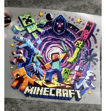 Термоналіпка на одяг Майнкрафт 19*18см