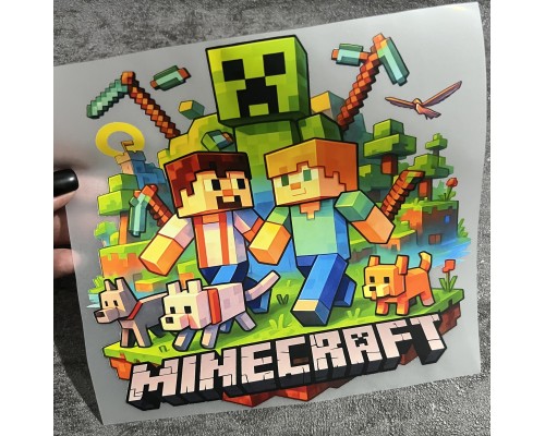 Термоналіпка на одяг Майнкрафт