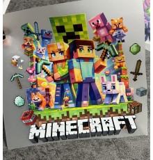 Термоналіпка на одяг Майнкрафт 19*18см