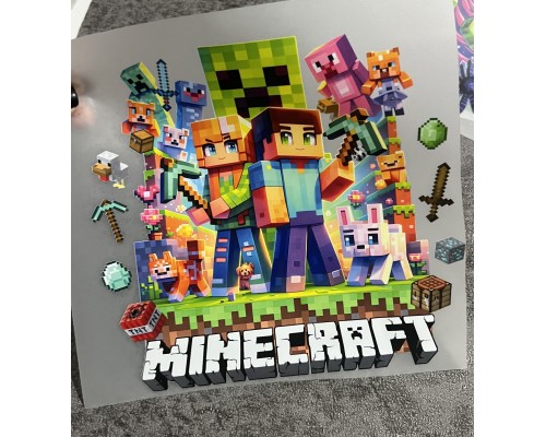 Термоналіпка на одяг Майнкрафт 19*18см