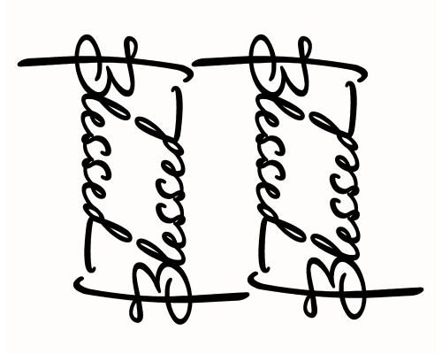 Термоналіпка на одяг напис Blessed