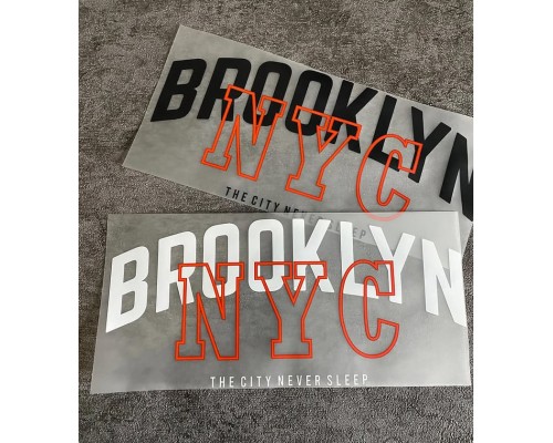 Термоналіпка на одяг Напис Бруклін