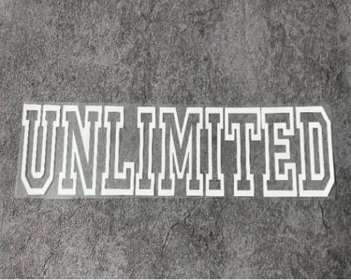 Термоналіпка на одяг Unlimited Термоналіпка на одяг Unlimited