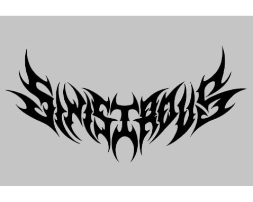 Термонаклейка на одягу напис SINISTROUS