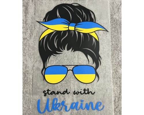 Термонаклейка на одяг Україночка
