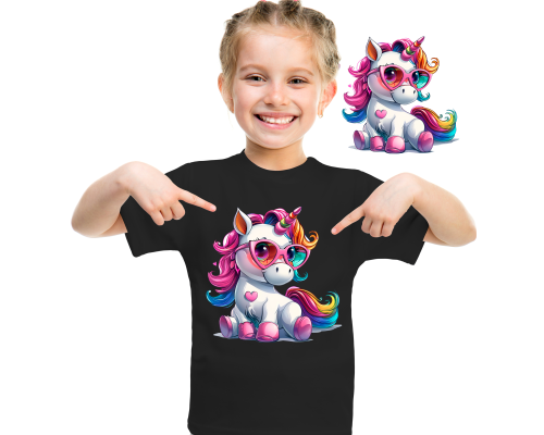 Терминаліпка на одяг Єдиноріжка 14*14 см