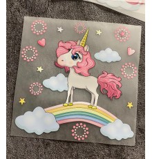 Термоналіпка на одяг Єдиноріг 