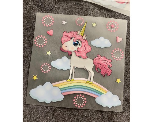 Термоналіпка на одяг Єдиноріг