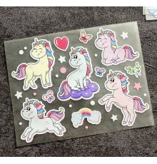 Термоналіпка на одяг Єдиноріг набір