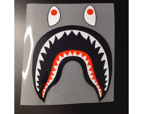 Термонаклейка на одяг Bape Shark