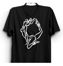 Термоналіпка на одяг Силует дівчина гімнастика