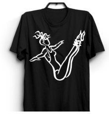 Термоналіпка на одяг Силует дівчина гімнастика