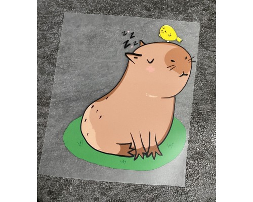 Термоналіпка на одяг Капібара  13*10.5см