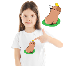 Термоналіпка на одяг Капібара  13*10.5см