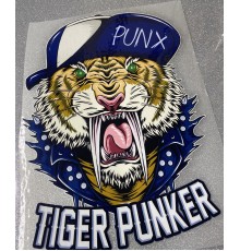 Термонаклейка на одяг Tiger Punker 