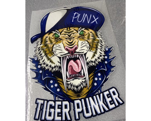 Термонаклейка на одяг Tiger Punker