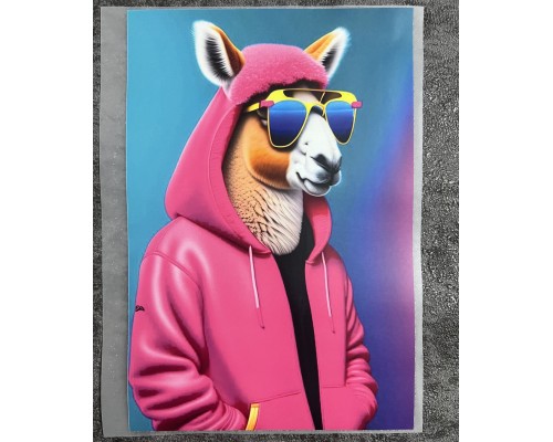 Термоналіпка на одяг Лама