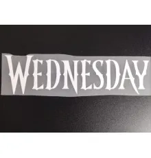 Термонаклейка на одяг Wednesday напис