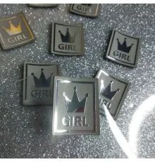 Декор для одягу  Нашивка Girl корона 